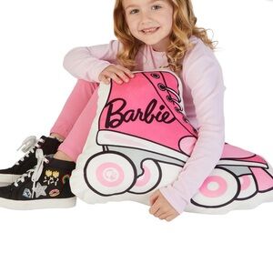 Barbie roller skate kids bedding decorative pillow , pink Mattel